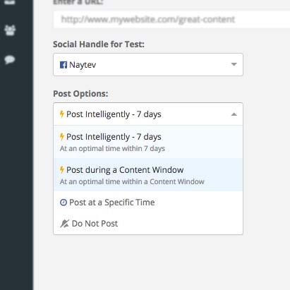 Naytev workflow automation interface showing automated publishing features